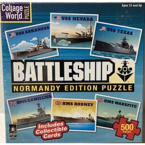 Battleship 500 Pcs Jigsaw Puzzle 15X21 College World Hasbro BePuzzled 33939 NIB